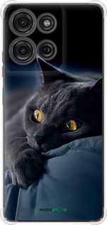 Чохол на Motorola Moto G75 5G Димчастий кіт "825sp-3890-2448"