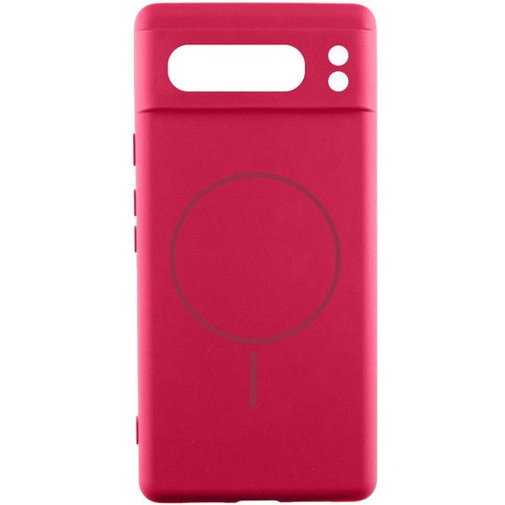 Чехол Silicone Cover Lakshmi Full Camera (AA) with MagFit для Google Pixel 8 Pro Красный / Rose Red