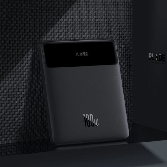 Портативное зарядное устройство Baseus Blade Digital Display 20000 mAh PD 100W Black