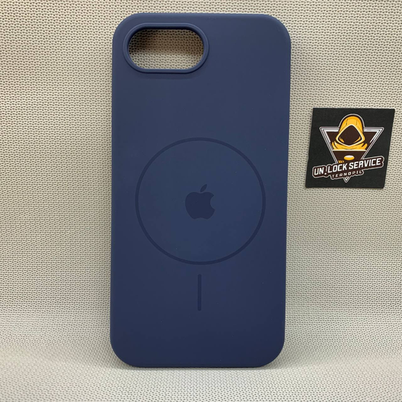 Чехол Iphone 16e MagSafe SoftTouch мягкий Противоударный Синий