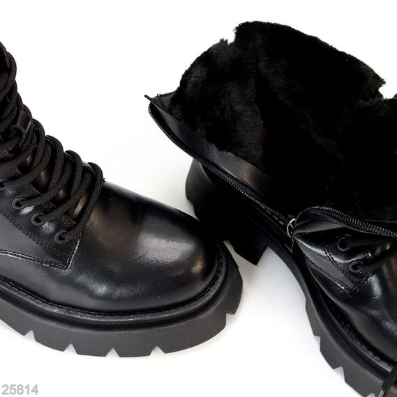 Круті зимові шкіряні берці натуральна шкіра на тракторній підошві | Зображення 2