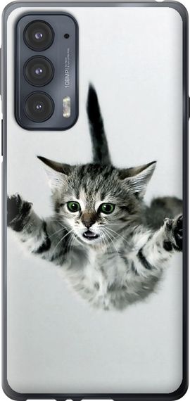 Чехол на Motorola Edge 20 Летящий котёнок "2322u-2497-17620"