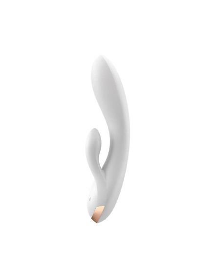 Смарт вібратор-кролик із подвійним відростком Satisfyer Double Flex White Sex Aura | Зображення 1