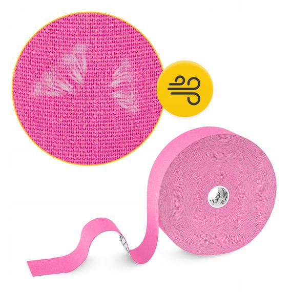 Стрічка кінезіологічна (кінезіо тейп) 4FIZJO 5 см x 31 м Sky Pink (P-5905973405553) | Зображення 9