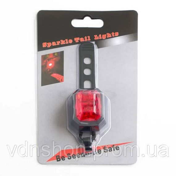 Легкий стоп-сигнал для велосипеда AQ-009-3LED, Задний велофонарь, Фонарик мигалка для велосипеда QD-15 | Зображення 1