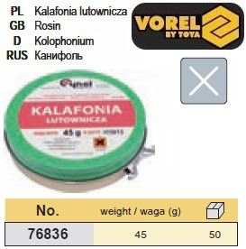 Каніфоль для паяння 45 грам VOREL-76836