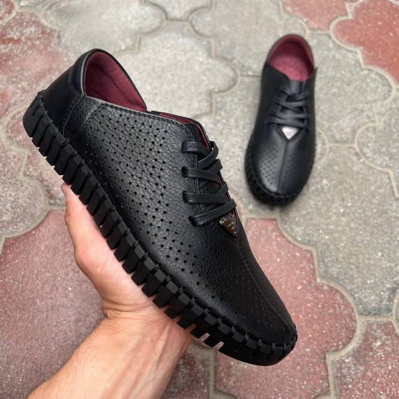 Літнє шкіряне взуття на шнурку 41 43 44 45 розмір