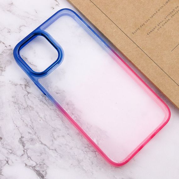 Чохол TPU+PC Fresh sip series для Apple iPhone 12 Pro Max (6.7") TPU+PC, Розовый / Синий | Зображення 2