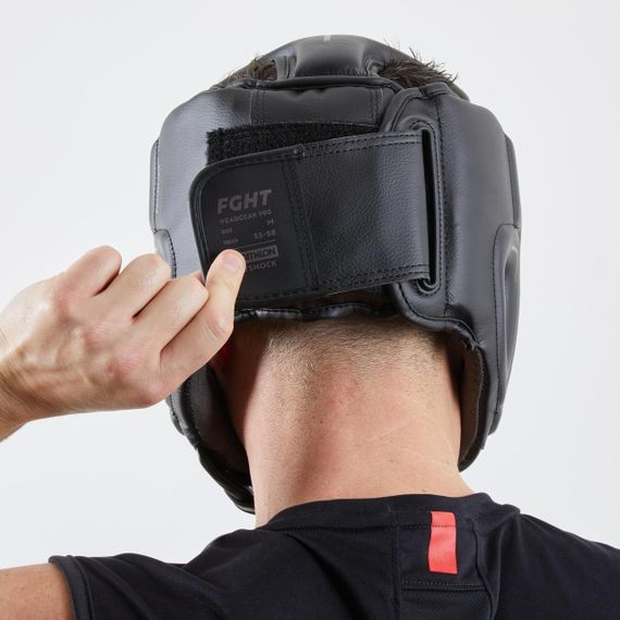 Шолом відкритий 900 для боксу, для дорослих - Чорний - L/58-61 см | Зображення 3