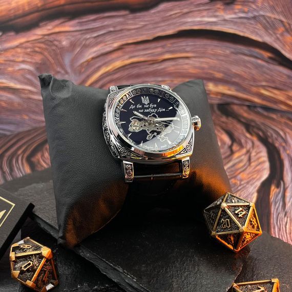 Чоловічий годинник Awarder 021-3D Де би не був Silver-Black | Зображення 3