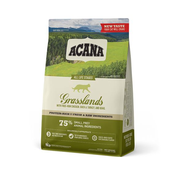 Корм Acana Grasslands cat сухий з м'ясом та рибою для котів будь-якого віку 1.8 кг