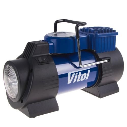 Компресор "ViTOL" К-60 150psi/15Amp/40л/лiхтар/прикурювач | Зображення 4
