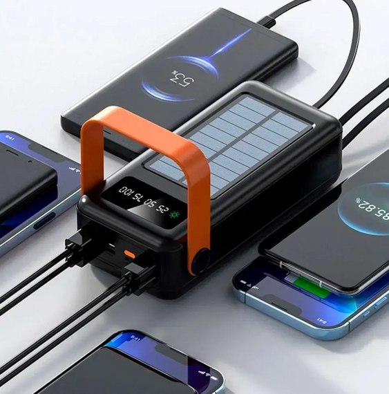 Power Bank SOLAR YM-636CX 80000 mAh з ліхтариком ∙ Портативний акумулятор YM-636C на сонячній батареї | Зображення 4