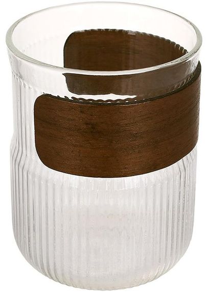Склянка "Rock" 350мл із дерев'яним манжетом