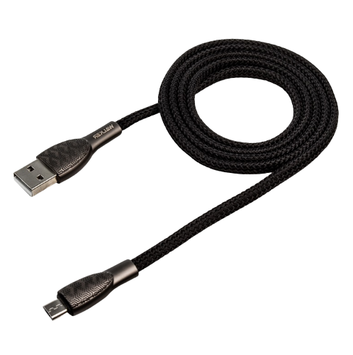 Кабель USB MicroUSB WALKER C910 3,1А 1м чорний