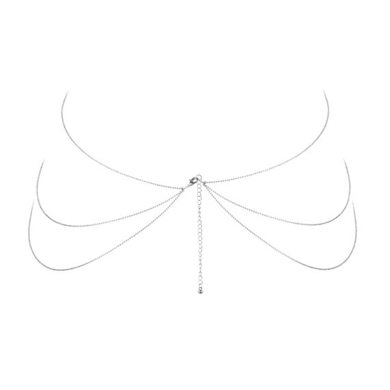 Ланцюжок для тіла Bijoux Indiscrets Magnifique 8 Body Chain, прикраса для тіла, Silver | Зображення 1