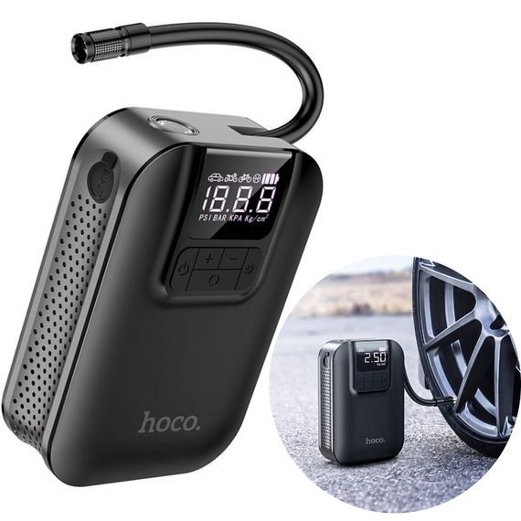 Компресор автомобільний Hoco S53 чорний XPRO (MAW-43486_1450) | Зображення 2