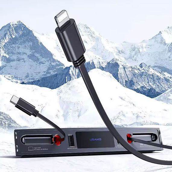 Перехідник HUB Usams US-SJ649 60W Car Central Control Charging HUB For Tesla (3/Y) Tarnish | Зображення 1