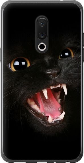Чехол на Meizu 15 Plus Чёрная кошка "932u-1473-17620"