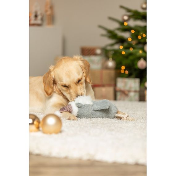 Іграшка Trixie для собак Різдвяна сова з мотузкою поліестер/бавовна 31 см | Зображення 2