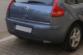 Накладка нижньої кромки кришки багажника (нерж.) для Citroen C-4 2004-2010 рр