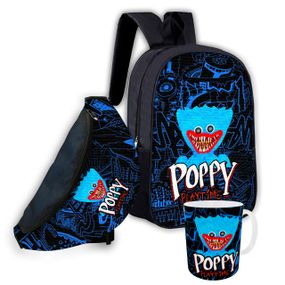 Набор детский Хагги Вагги  Poppy Playtime рюкзак 36х27см сумка-бананка,кружка с принтом для мальчика (01649)