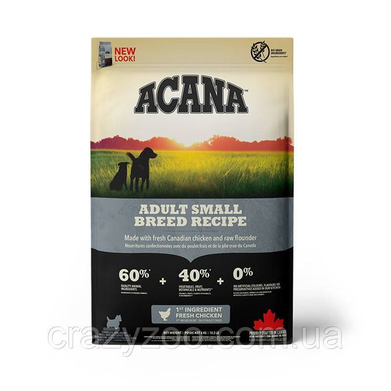 Сухой корм для собак мелких пород Acana Adult Small Breed Recipe с мясом и рыбой 6 кг a52360