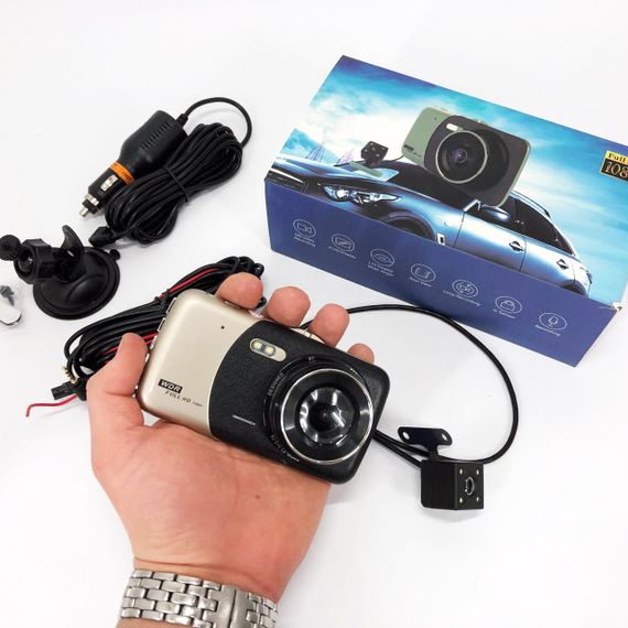 Автомобільний відеореєстратор X600 LCD 4 Angel Lens камери 1080P Full HD TF | Зображення 6