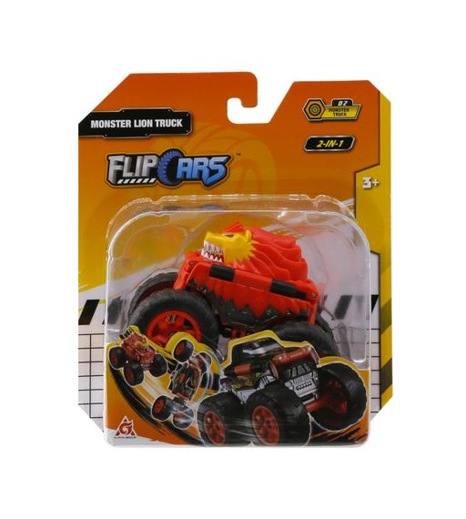 Машинка-трансформер Flip Cars 2 в 1 Монстр-трак Лев (EU463875A-02) | Зображення 4