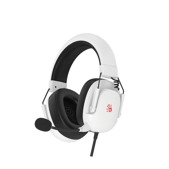 Гарнітура ігрова Bloody G585 (White) з підсвічуванням, USB, колір білий | Зображення 7
