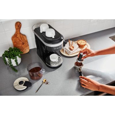 Рожковая кофеварка эспрессо KitchenAid 5KES6503EOB | Зображення 8