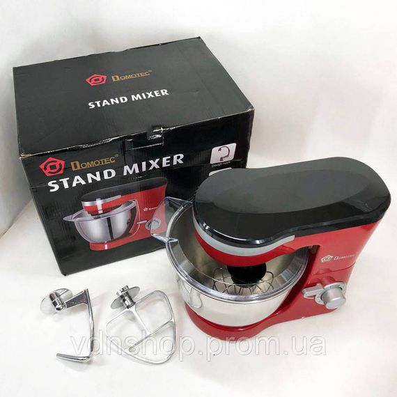 Кухонный миксер с металлической чашей Domotec, Миксер с насадкой для крема бытовой кухонный EQ-63 | Зображення 2