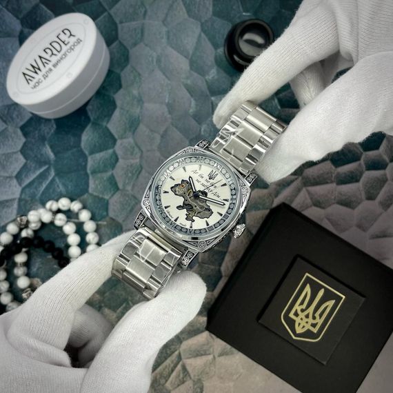 Чоловічий годинник Awarder 021-3D Де би не був Silver-White Steel | Зображення 4