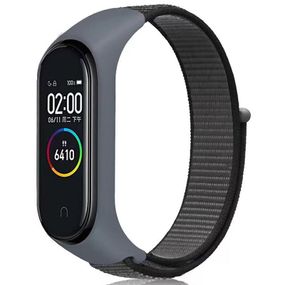 Ремінець Nylon New для Xiaomi Mi Band 3/4/5/6/7 Gray