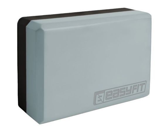 Блок для йоги EasyFit Polarity (stone) (EF-1821-GYBK)