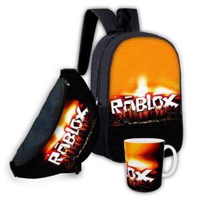Набір дитячий Роблокс «Roblox» рюкзак 36х27см сумка-бананка, кружка з принтом для хлопчика (01575)