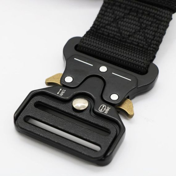 Тактический ремень с металлической пряжкой 125 см, Tactical Belt, Черный / Мужской ремень | Зображення 6