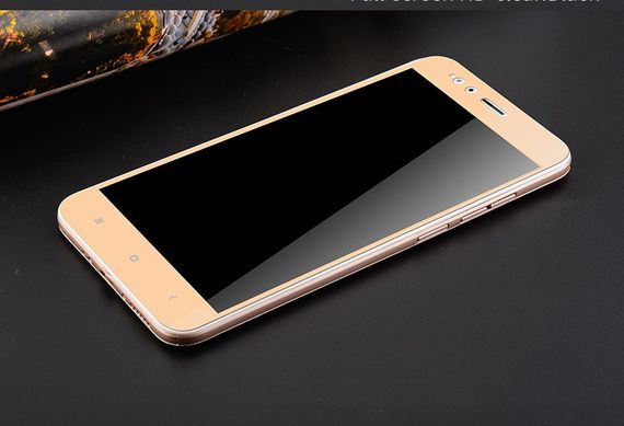 Full Cover защитное стекло для Xiaomi Mi5х - Gold | Зображення 2