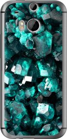 Чехол на HTC One M8 Кристаллы 2 "3674u-30-17620"