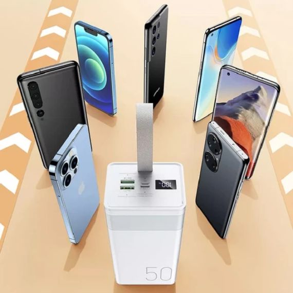 Зовнішній акумулятор REMAX Chinen Series 20W+22.5W Fast Charging Power Bank 50000mAh RPP-321 White | Зображення 2