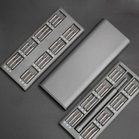 Набор прецизионных отверток с ручкой 48 в 1 в металлическом футляре | Зображення 5