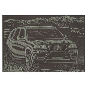 Гравюра А5 "Джип" ГрА5з-11 економ варіант у пакеті 21 х 14,8 см
