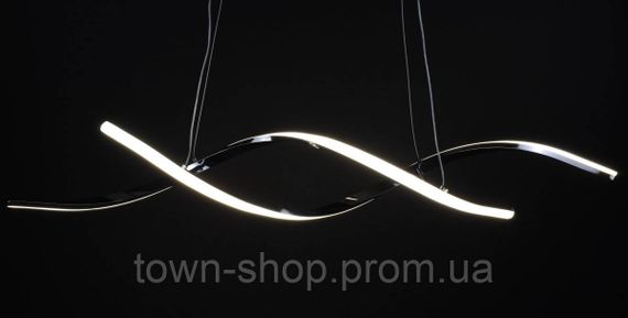 Люстра потолочная LED H18L-1000-ch Хром 25-100х14х103 см. | Зображення 7