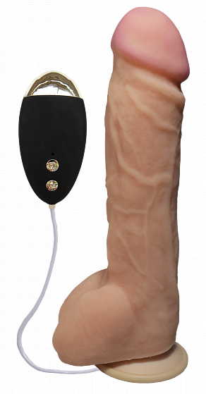 Вібратор на присосці EGZO Ciberskin DVR006 (23,5 см х 5 см) Sex Aura | Зображення 1