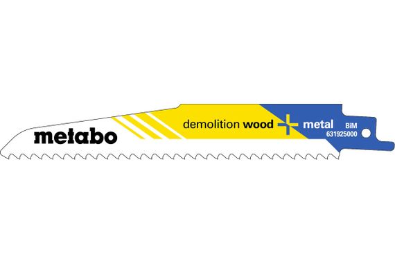 Полотно пилкове для шабельних пилок Metabo «DEMOLITION WOOD + METAL», 150 X 1,6 мм 631925000