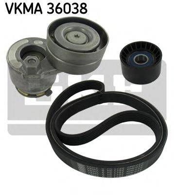 Полікліновий ремінний комплект (Вир-во SKF) SKF VKMA36038 на OPEL VIVARO c бортовой платформой/ходовая часть (E7)