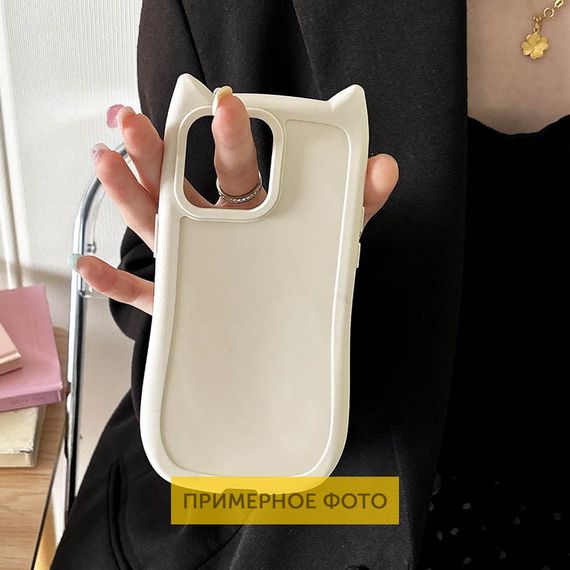 Чехол TPU Cat для Apple iPhone 15 (6.1") Antique White | Зображення 2