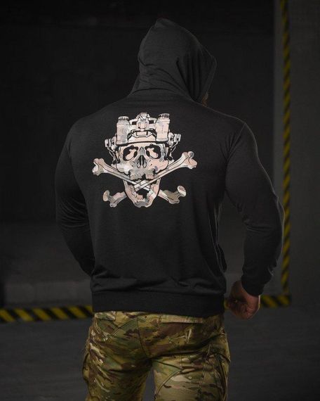 Худі maklin череп black НП4954
