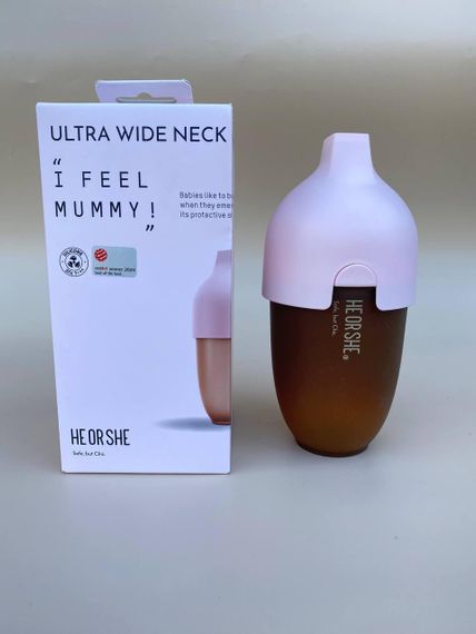 Пляшечка для годування HEORSHE 240 мл Рожева | Зображення 3