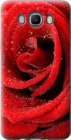 Чехол на Samsung Galaxy J7 (2016) J710F Красная роза "529u-263-17620"